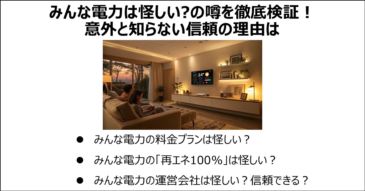 みんな電力は怪しいのか？