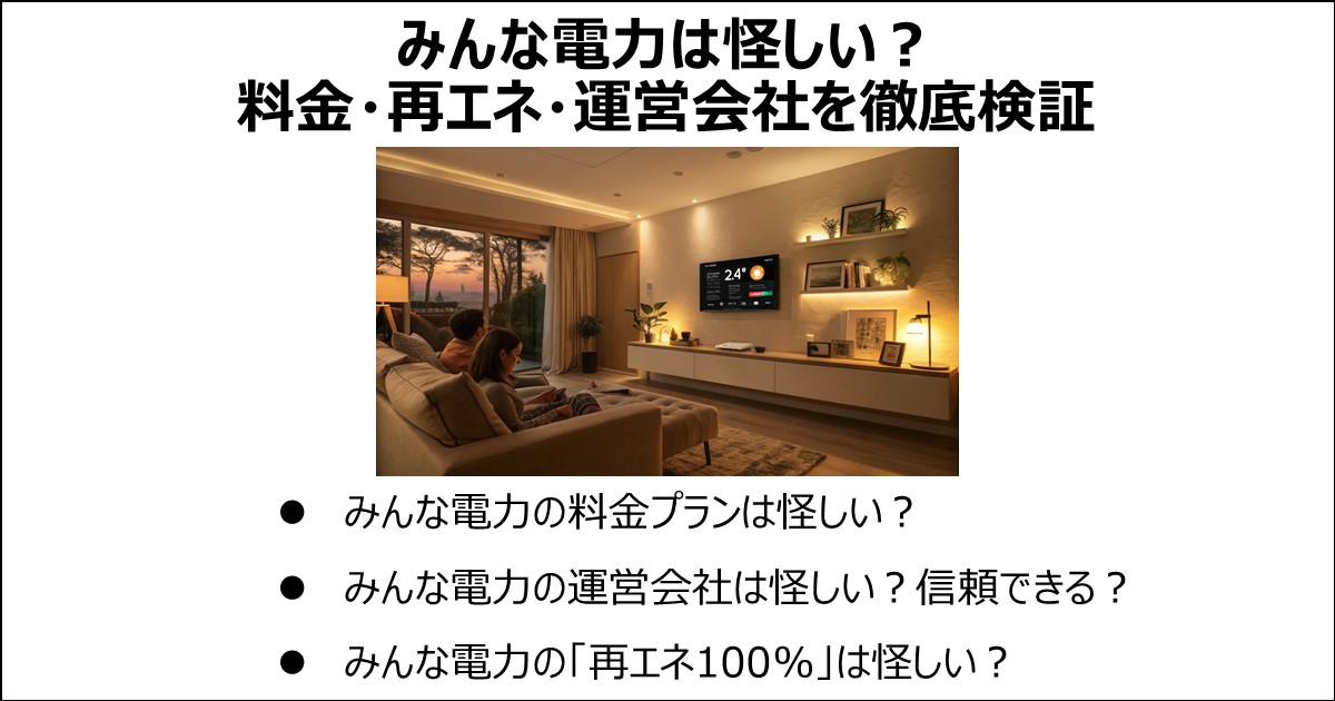 みんな電力が怪しいのか徹底検証