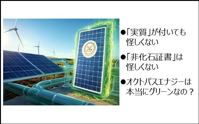オクトパスエナジーの「再エネ実質100％」は怪しくない？